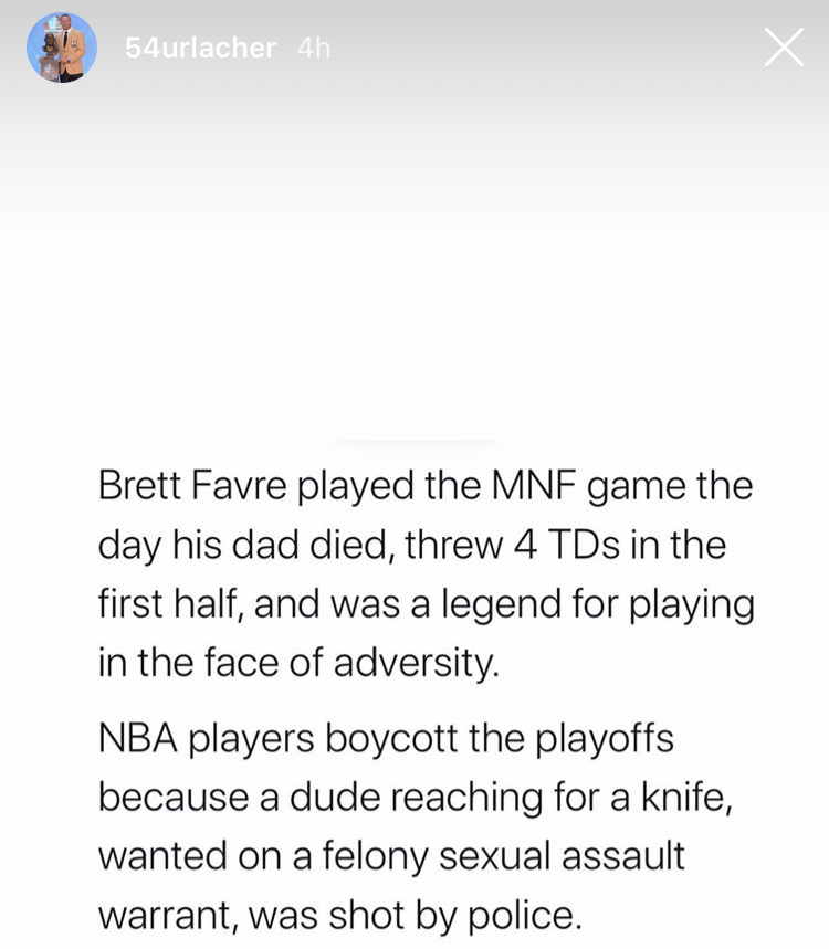 Brian Urlacher supports Kyle Rittenhouse, takes aim at NBA players for boycott