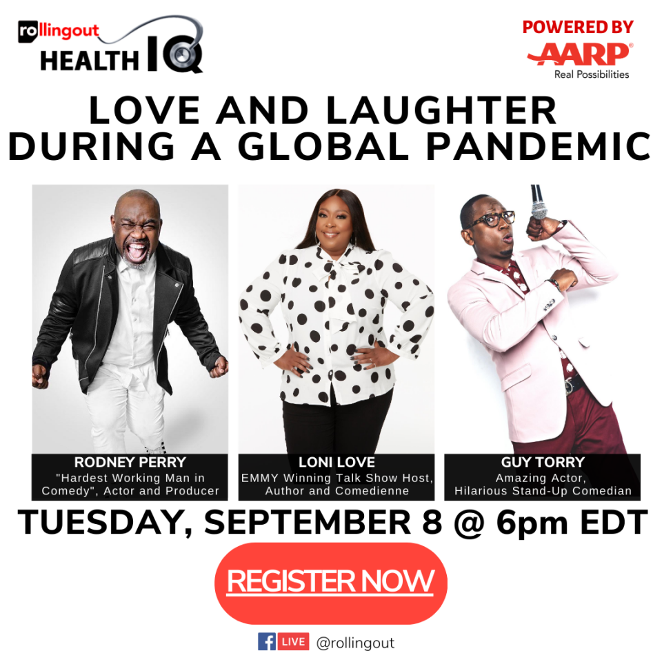 Sept 8: Join AARP+Health IQ for 'Love and laughter during a global pandemic'