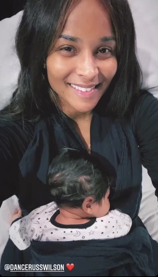 Russell Wilson and Ciara show off their newborn son Win (video)