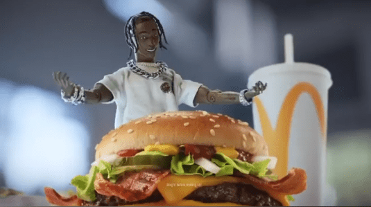 Travis Scott mobbed at McDonald's over new combo meal (video)