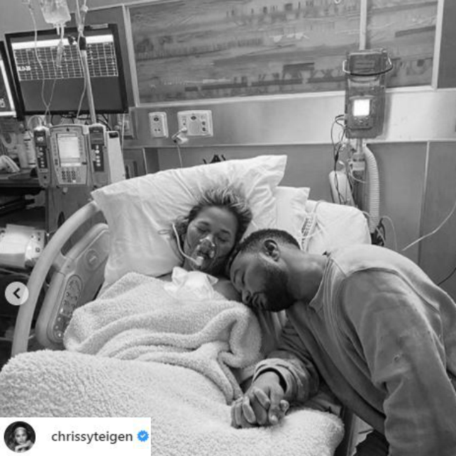 Chrissy Teigen and John Legend 'in deep pain' after loss of 3rd child (photos)