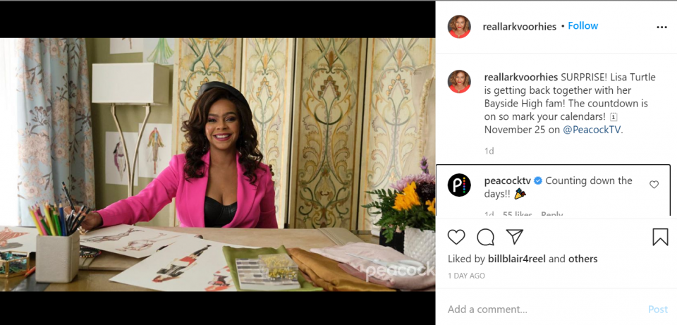 Lark Voorhies announces she will join 'Saved by the Bell' reboot