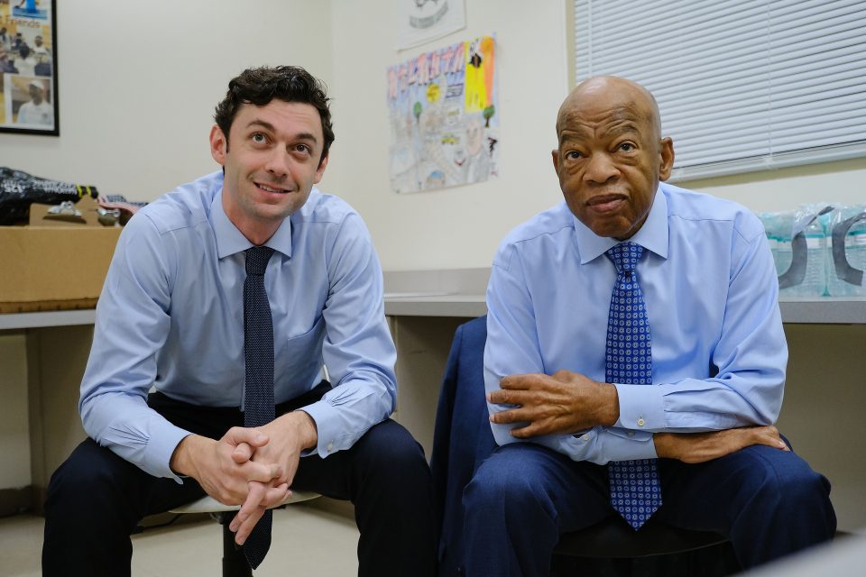 Civil rights legend John Lewis is the voice in Jon Ossoff’s head and heart