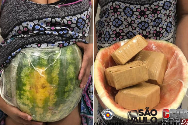 Watermelon baby? Woman busted for smuggling drugs in fake belly of fruit