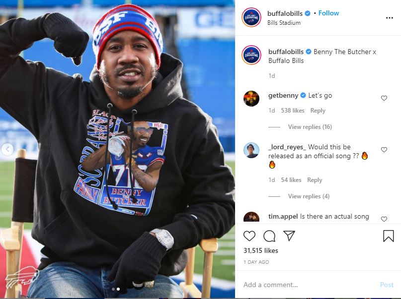 Benny The Butcher Previews NFL Buffalo Bills Anthem: 'We The Mafia'