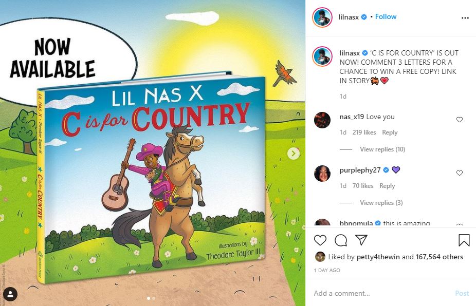 Lil Nas X releases children's book