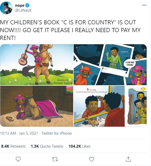 Lil Nas X releases children's book