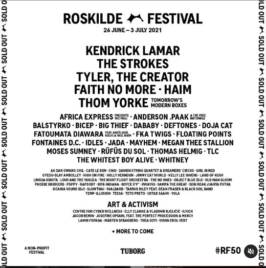 Kendrick Lamar to headline Denmark’s Roskilde Festival