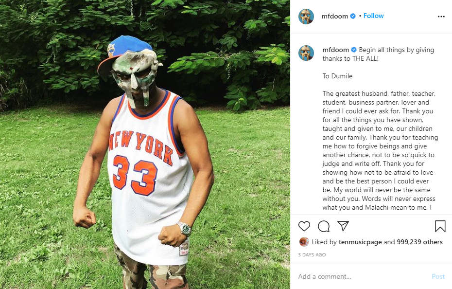 Busta Rhymes pays tribute to friend and frequent collaborator MF DOOM