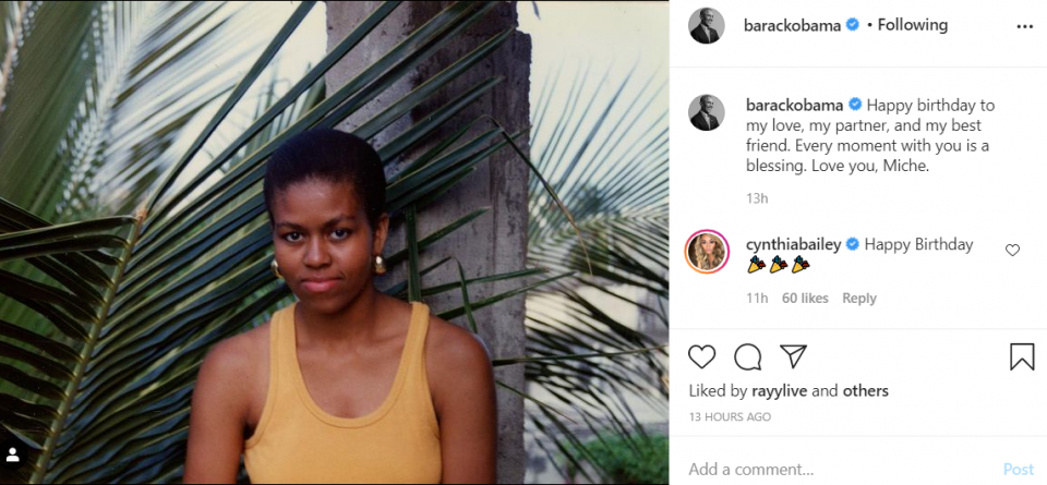 Michelle Obama Shows Off Makeup Free Selfie For Her 57th Birthday