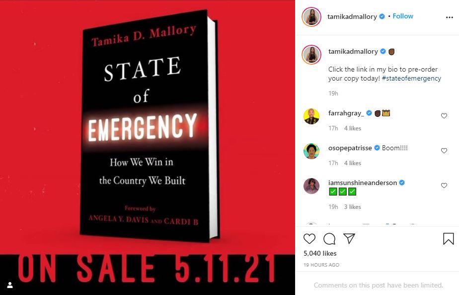 Activist Tamika Mallory analyzes America's racist history in 1st book  