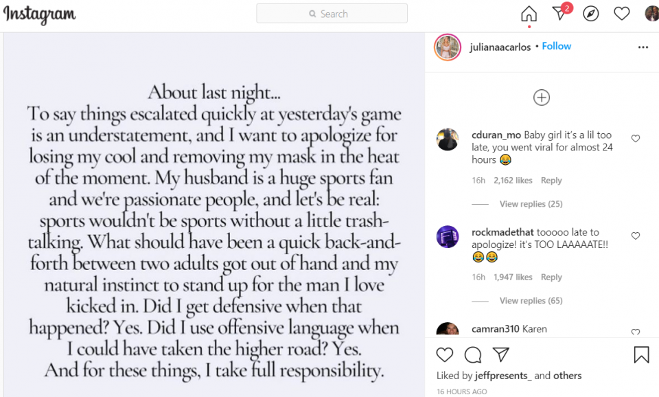 'Courtside Karen' apologizes for verbal altercation with LeBron James