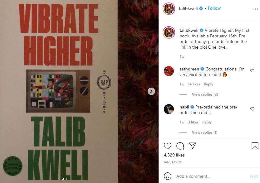 Talib Kweli releasing a book of memoirs (video)