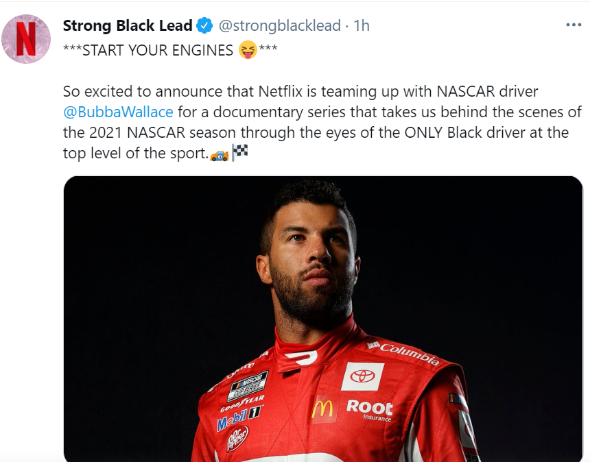 Netflix to air docuseries about Black race car driver Bubba Wallace