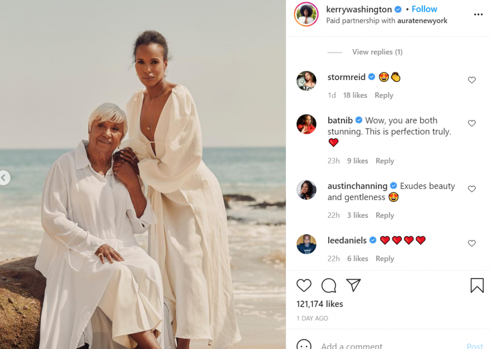 Kerry Washington honors her mom for Mother’s Day with new jewelry collection
