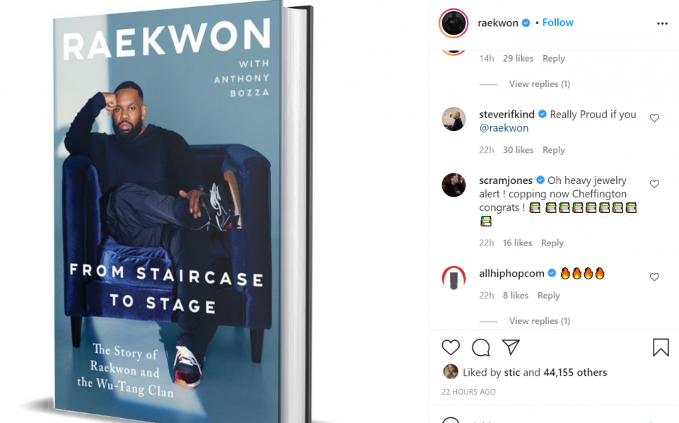 Wu-Tang Clan’s Raekwon The Chef dropping autobiography