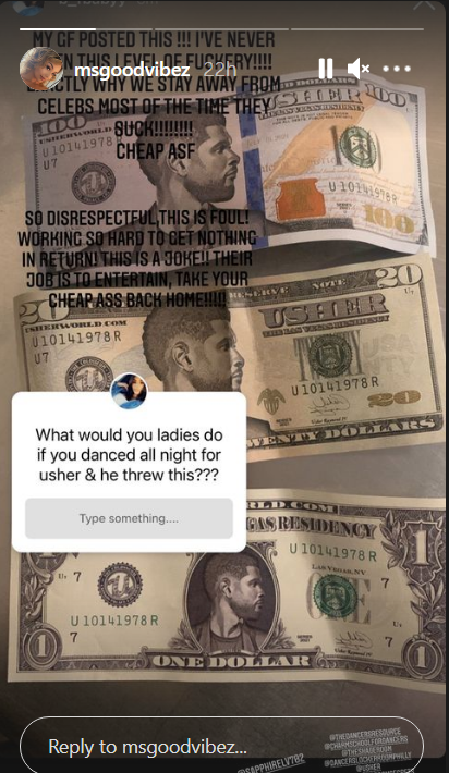 Usher under fire for giving stripper fake money with his face on it