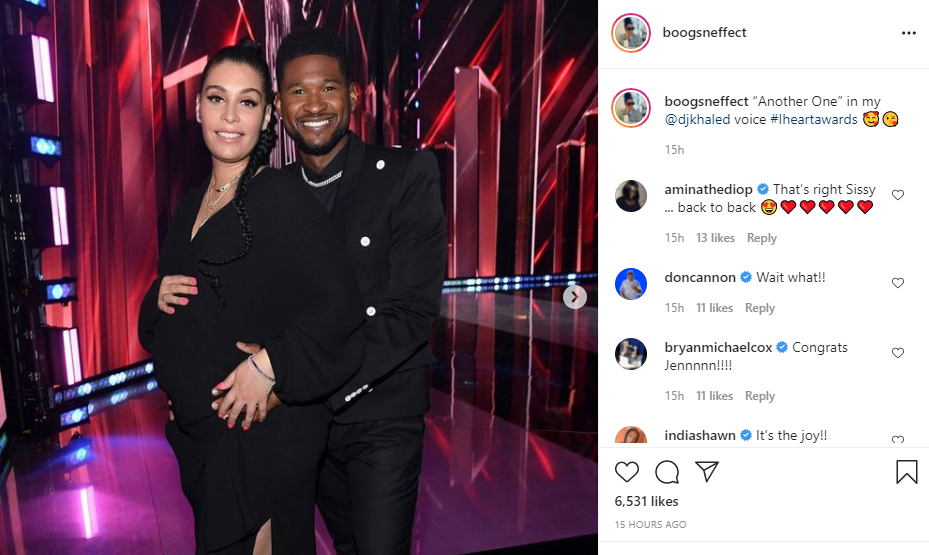 Yeah! Usher to become a father for the 4th time (photo)