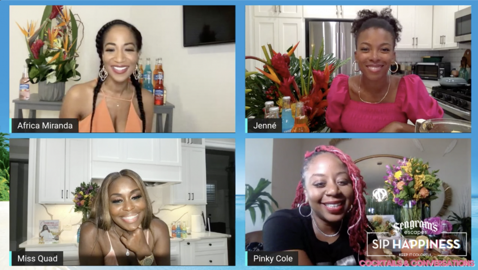 Pinky Cole, Quad Webb and Jenne' Claiborne discuss business and vegan delights