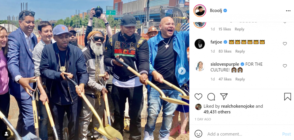 LL Cool J, Nas, Fat Joe celebrate groundbreaking for Universal Hip Hop Museum