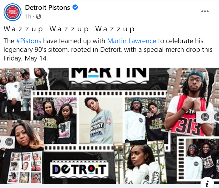 Martin Lawrence x Detroit Pistons Merchandise Release Date