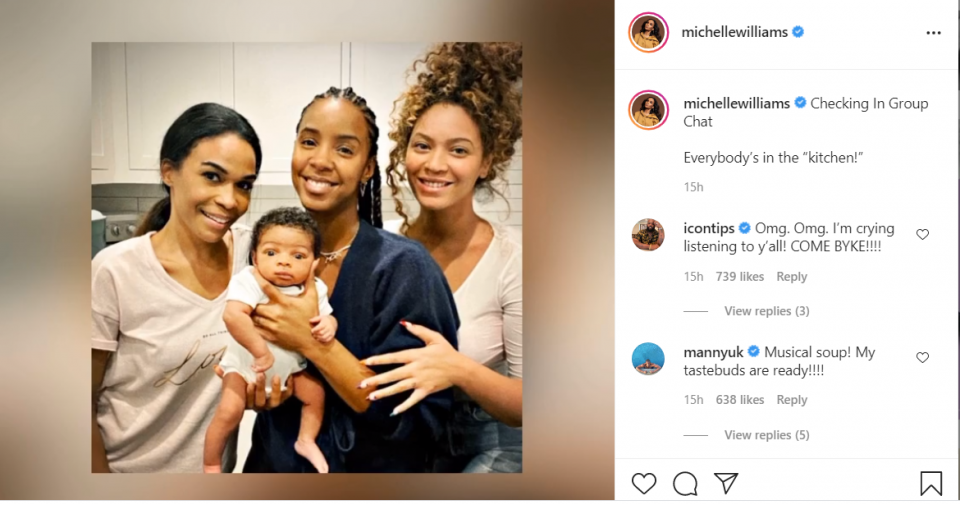 Michelle Williams lets fans listen to Destiny's Child's IG reunion (video)