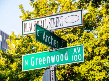 Black,Wall,Street,And,N,Greenwood,Avenue,And,Archer,Street