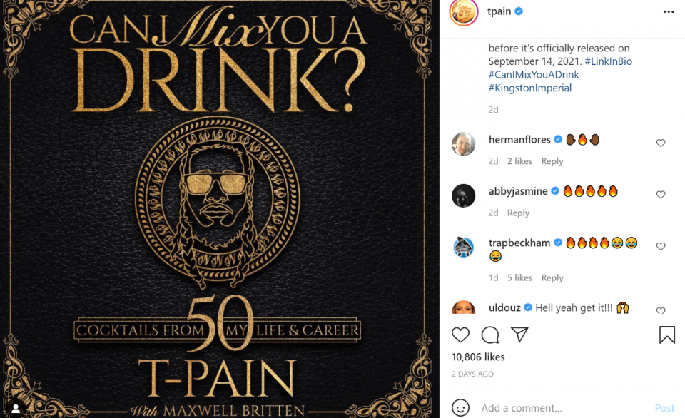 T-Pain takes a plunge into the art of drink mixing with new book