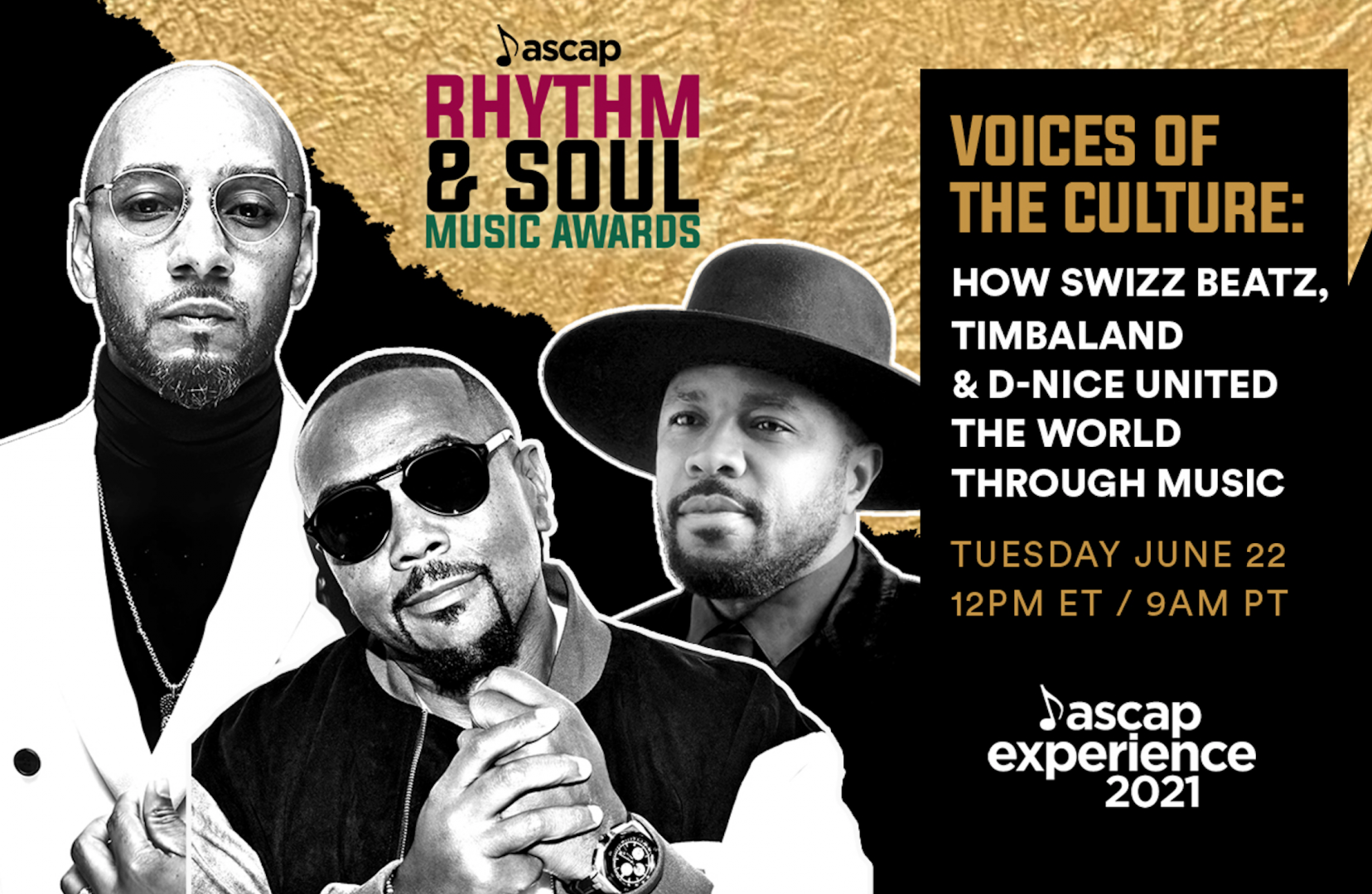 Swizz Beatz, Timbaland and D-Nice to receive ASCAP 'Voice of the