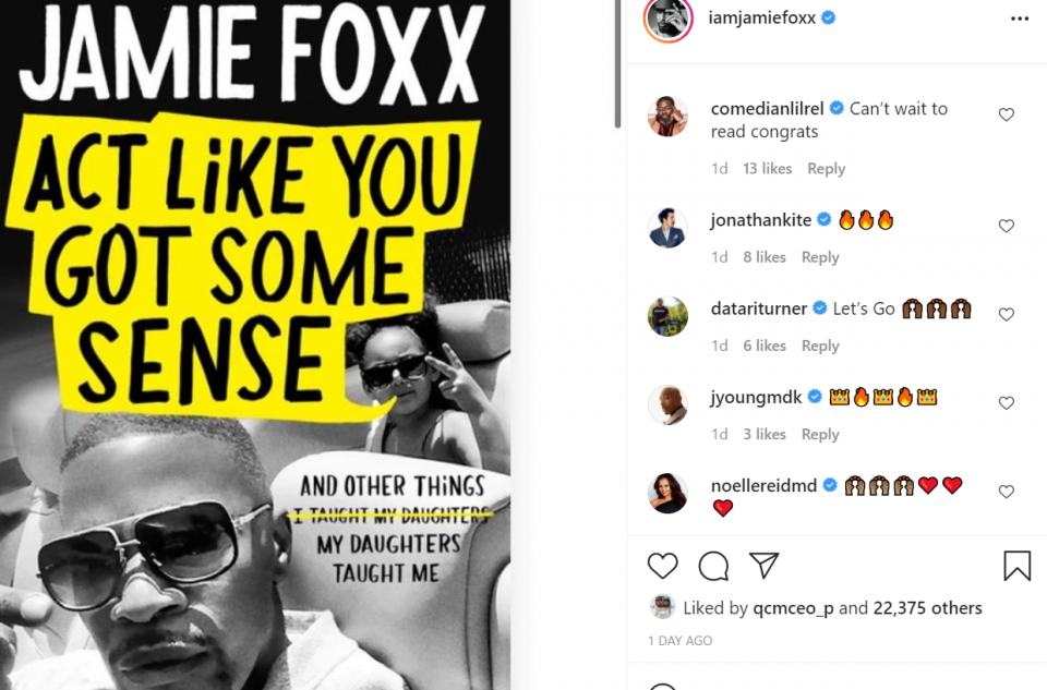 Jamie Foxx shares his parenting techniques in forthcoming book