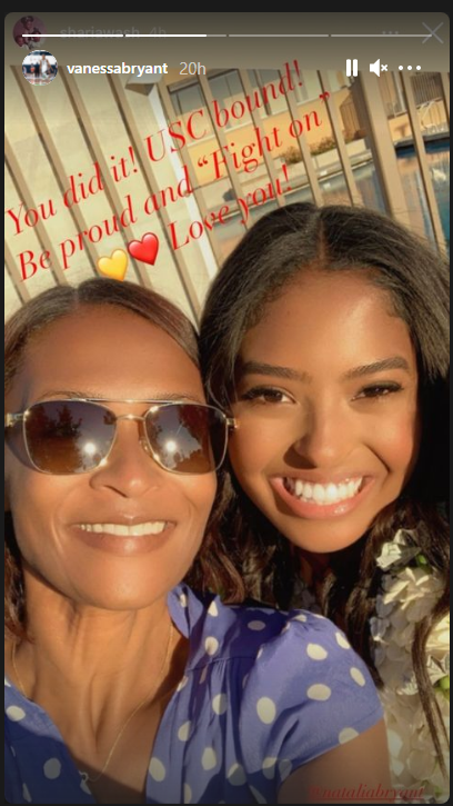 Vanessa Bryant congratulates daughter Natalia at school graduation (photos)