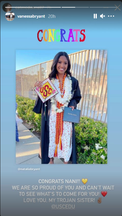 Vanessa Bryant congratulates daughter Natalia at school graduation (photos)