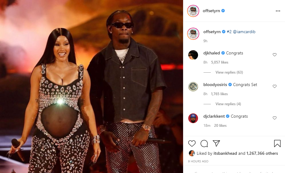 Cardi B expecting 2nd child (photos)