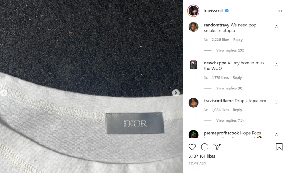 Pop Smoke's family praise Travis Scott for Dior tribute – The Mercury