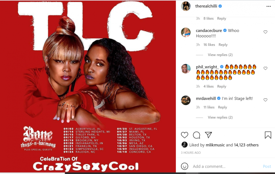 TLC to celebrate the 27th anniversary of 'CrazySexyCool' with national tour