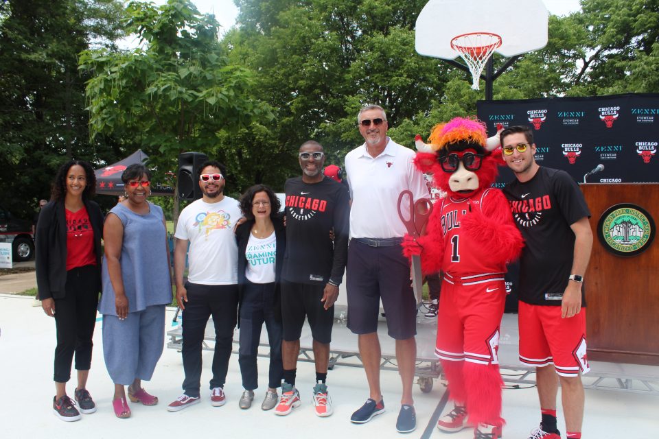 Zenni and the Chicago Bulls refurbish park on Chicago's South Side