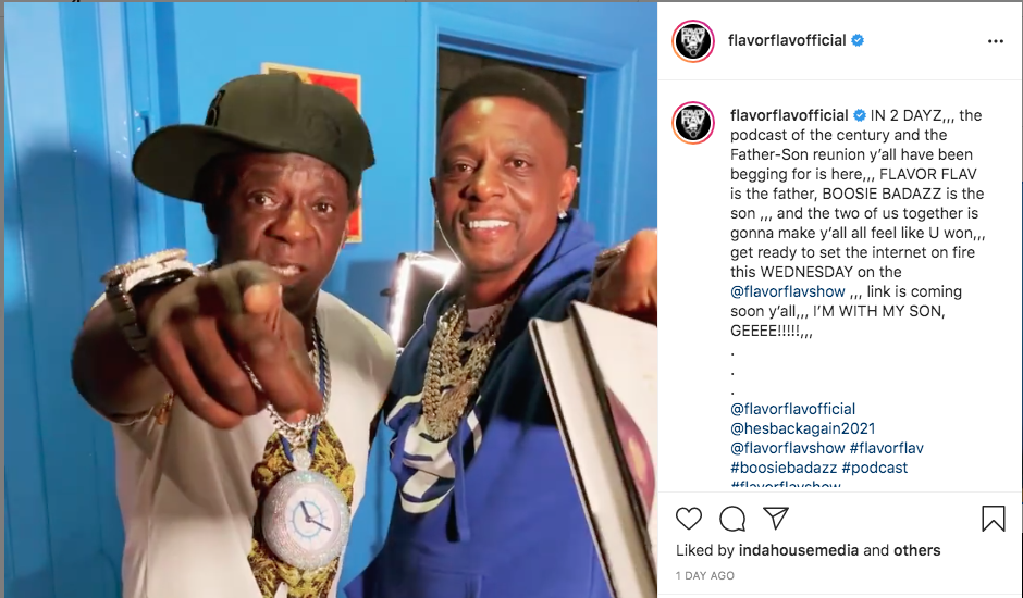 Lil Boosie and Flavor Flav meet after fans claim they look alike (photo)