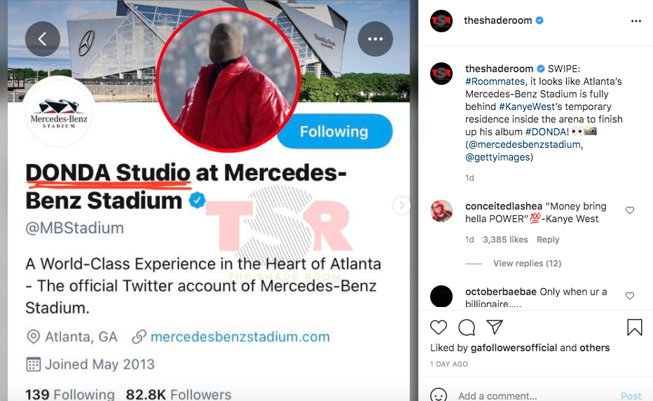 Mercedes-Benz Stadium tweaks identity to support Kanye's 2nd listening event