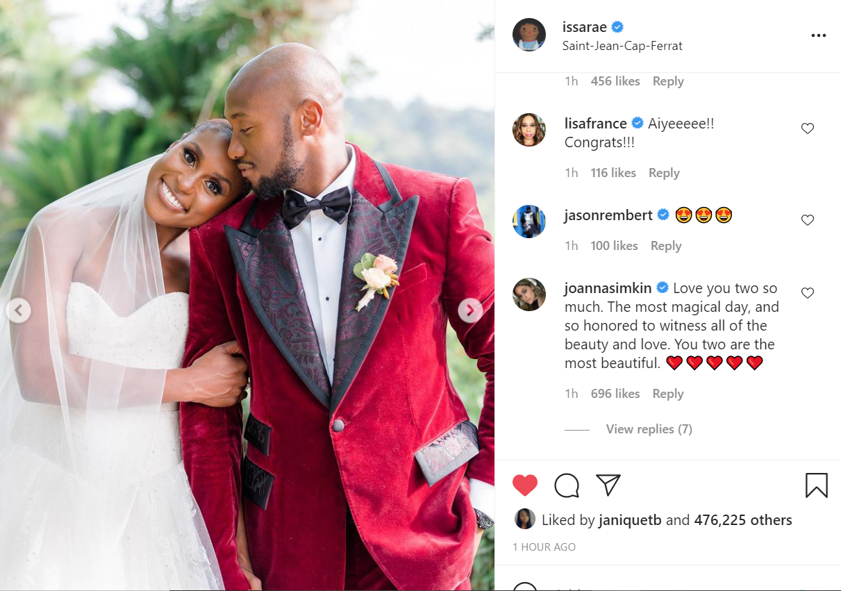 Issa Rae gets married (photos)