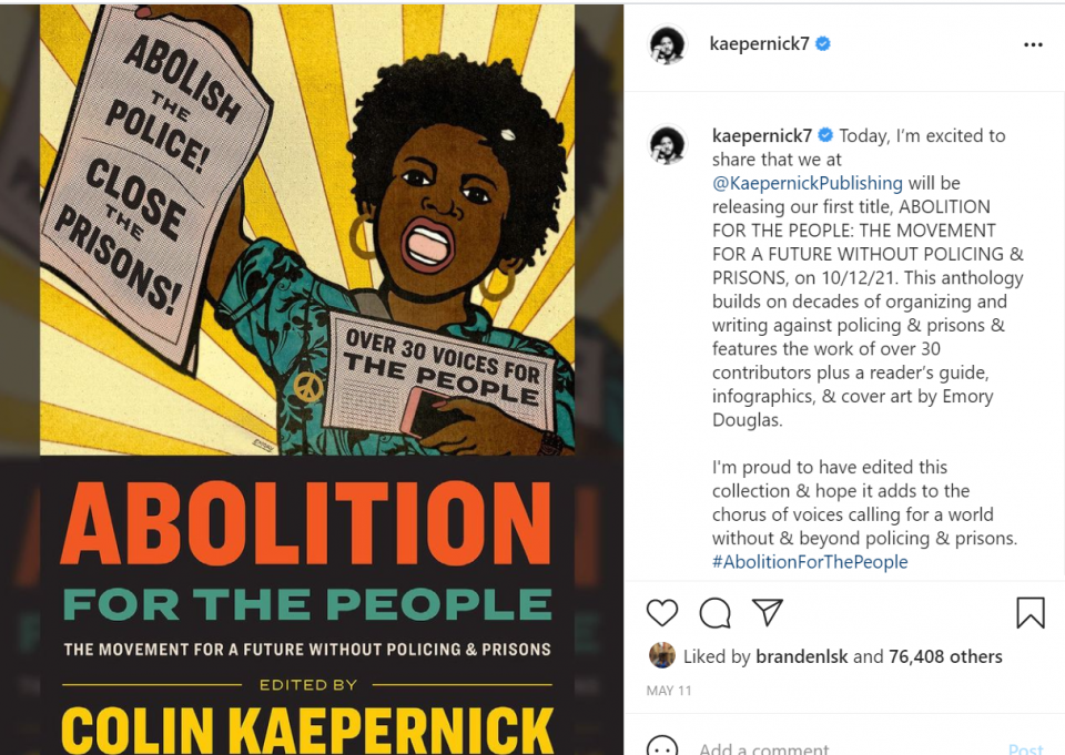 Colin Kaepernick partners with Scholastic to teach children about race