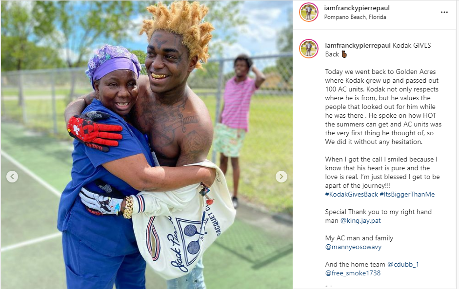 Kodak Black gives out truckload of air conditioners in hometown (photos)