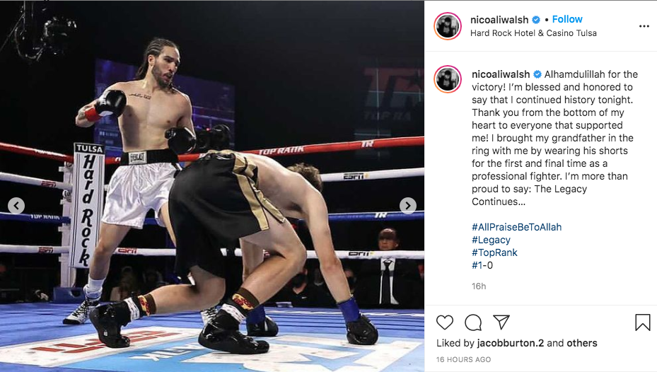 Muhammad Ali's grandson marks pro boxing debut (photos)