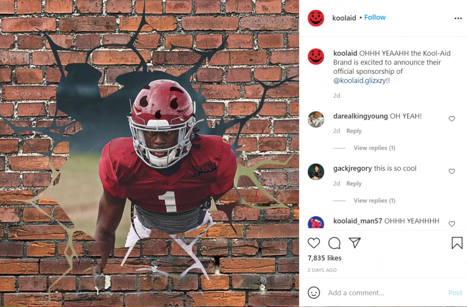 University of Alabama's Ga’Quincy McKinstry inks endorsement deal with Kool-Aid