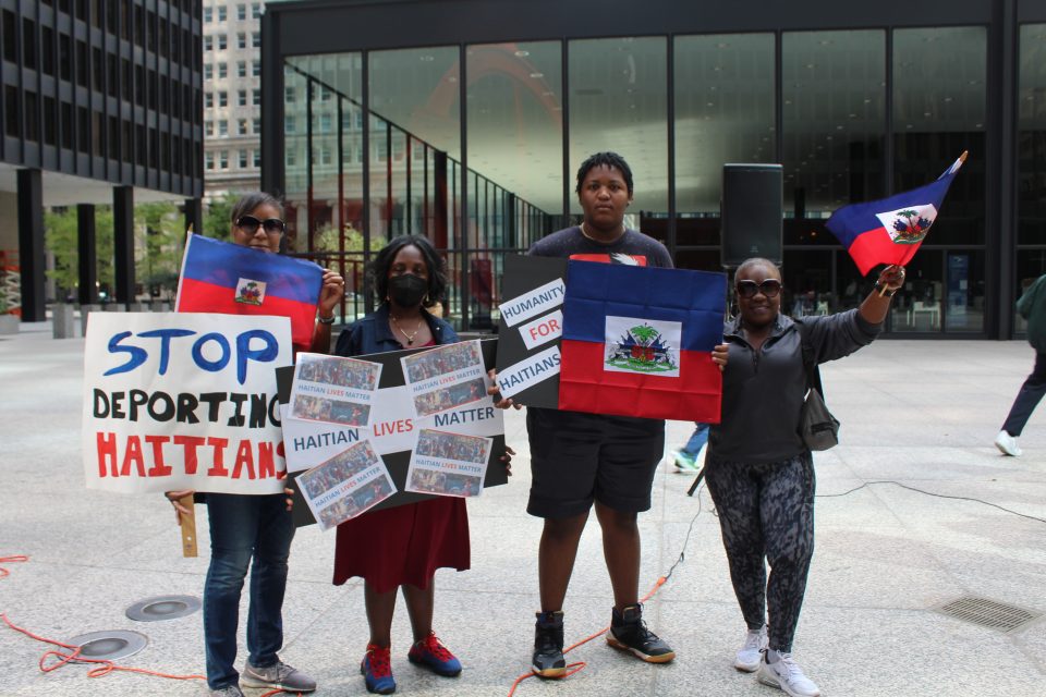 Haitians rally for justice in Chicago in wake of migrant abuse at Texas border