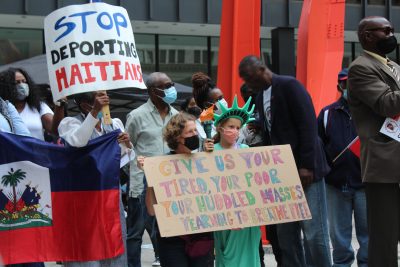 Haitians rally for justice in Chicago in wake of migrant abuse at Texas border