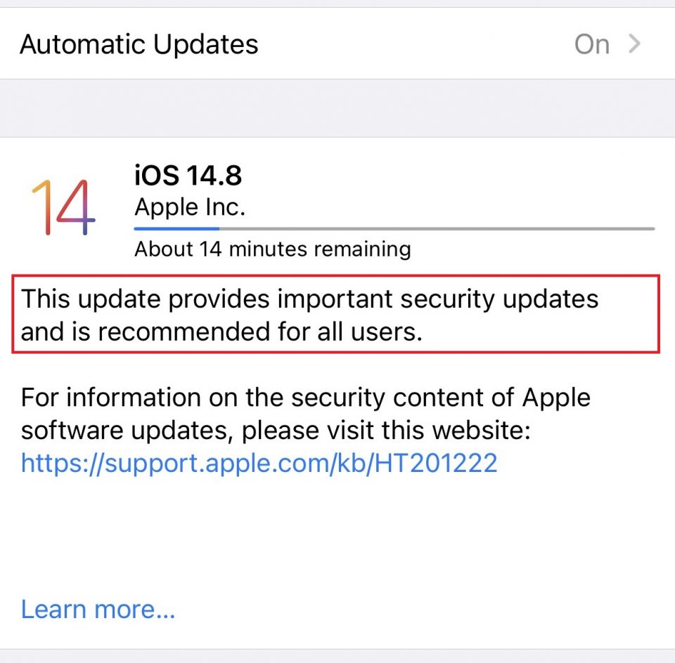 a critical software update is required for your mac 2021