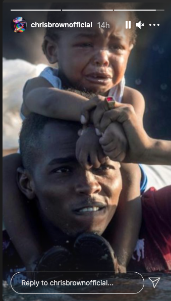 Chris Brown slams border agents' mistreatment of Haitian immigrants