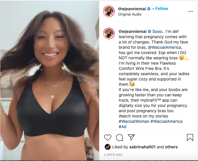 Jeannie Mai Gets Real About Her Favorite Bra for Pregnancy