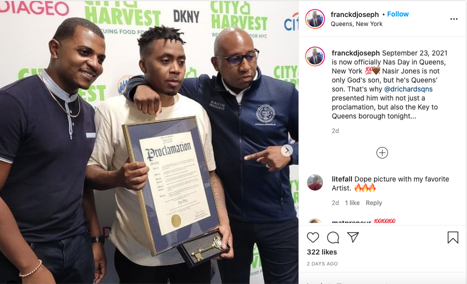 Nas honored with his own day and keys to hometown (photos)