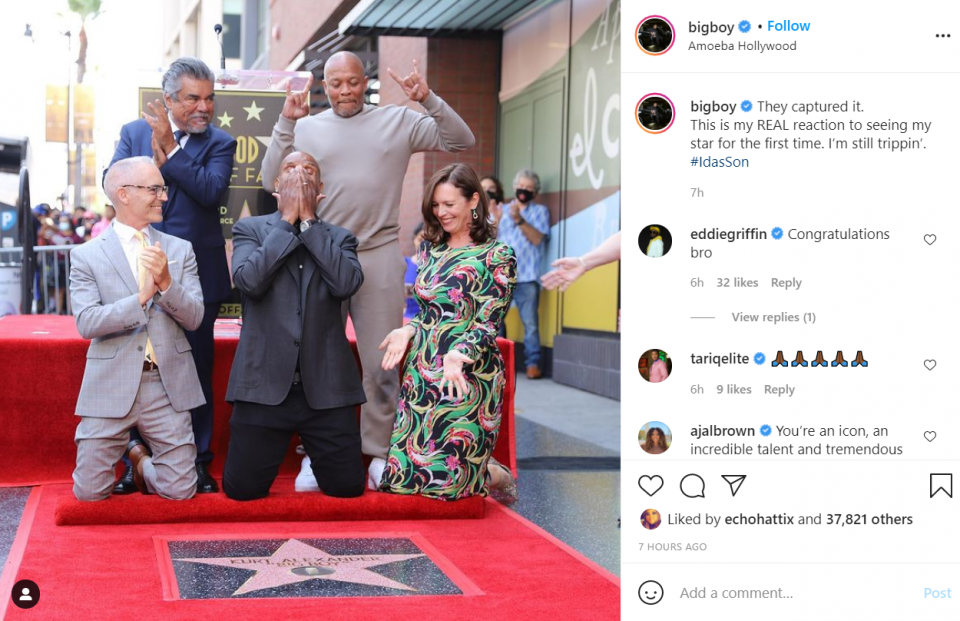 LA radio personality Big Boy receives star on the Hollywood Walk of Fame